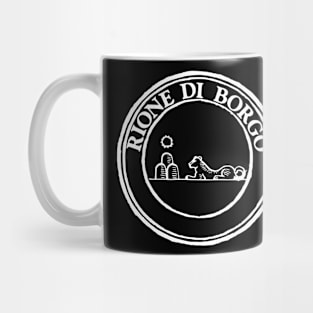 Rione Borgo w-text Mug